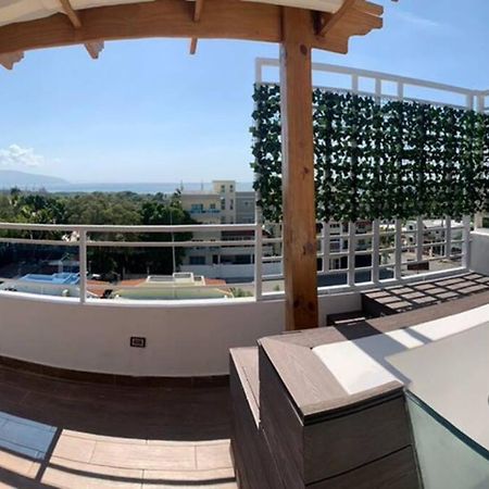Apart. bbq, jacuzzi y vista al mar, 4Hb/AC. Apartamento Barahona Exterior foto