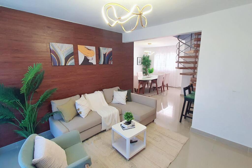 Apart. bbq, jacuzzi y vista al mar, 4Hb/AC. Apartamento Barahona Exterior foto